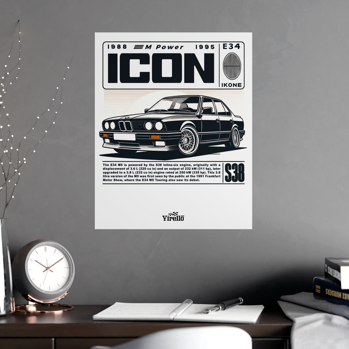 BMW M5 (E34) Poster