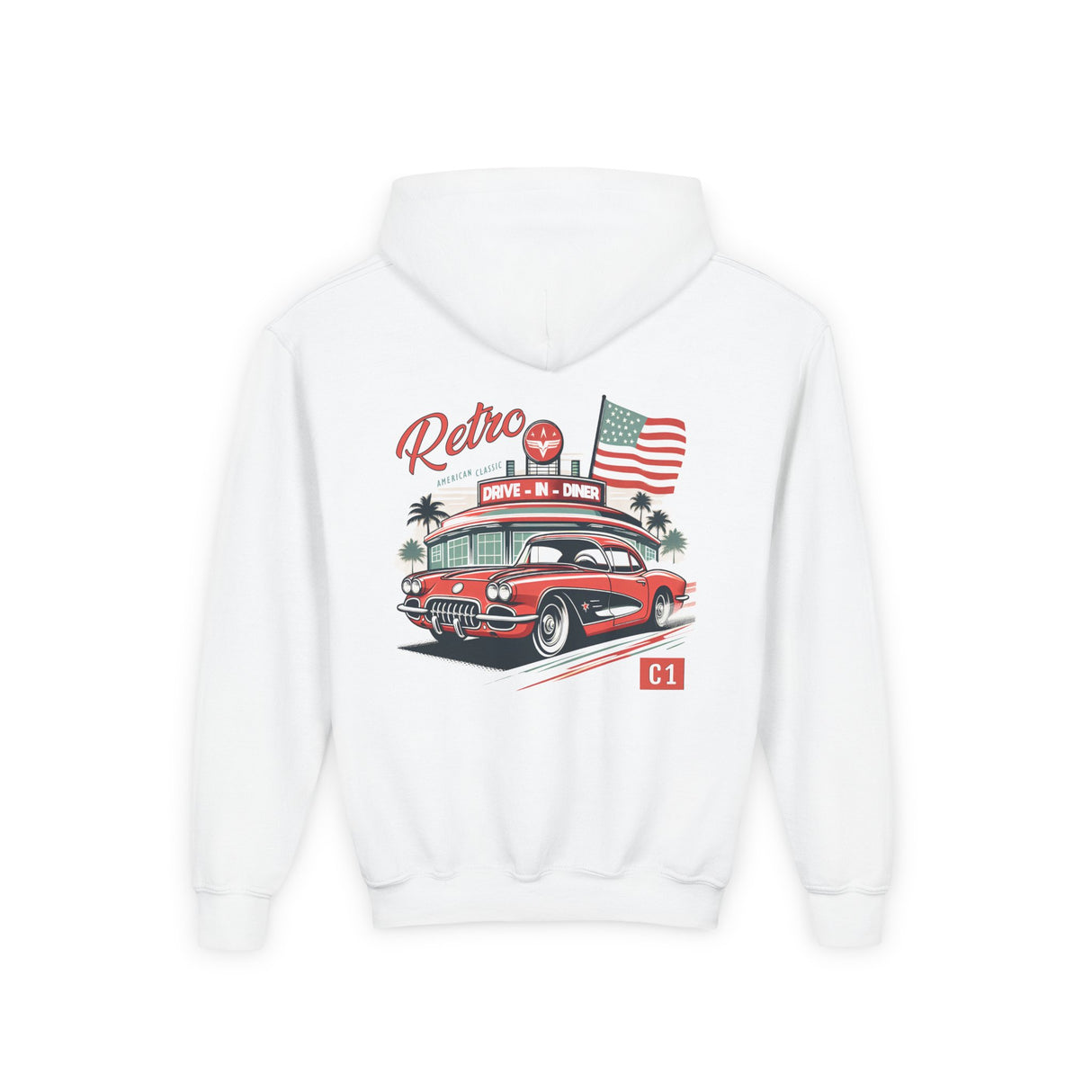 1953–1962 Chevrolet Corvette (C1) Kids Hoodie
