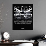 2018+ Bentley Continental GT Poster
