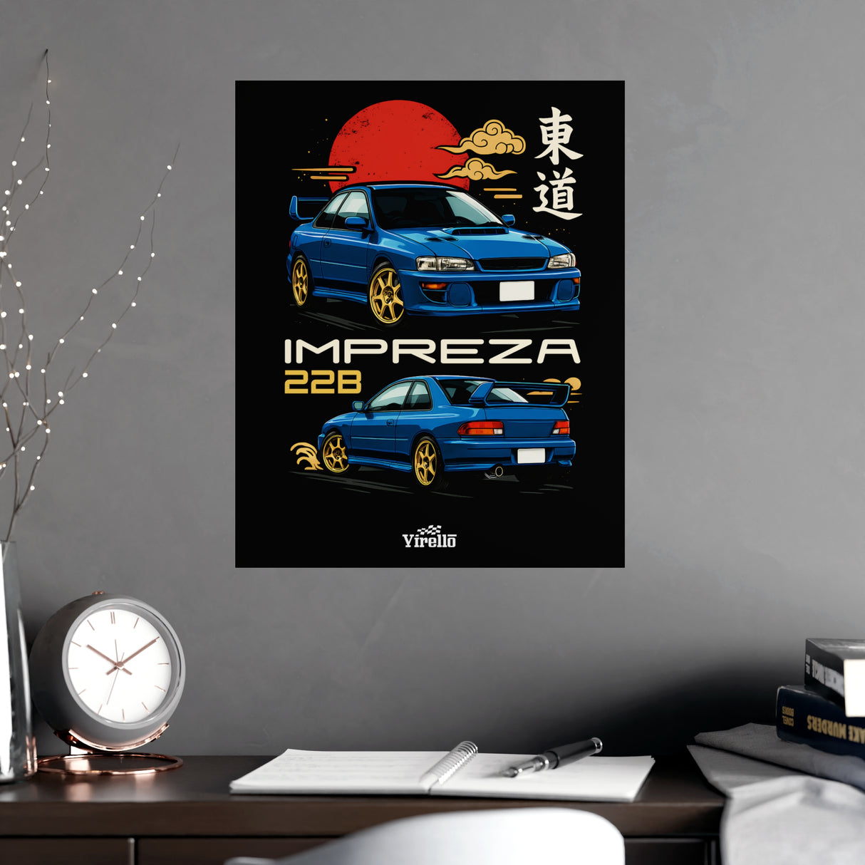 1998 Subaru STI 22B Poster