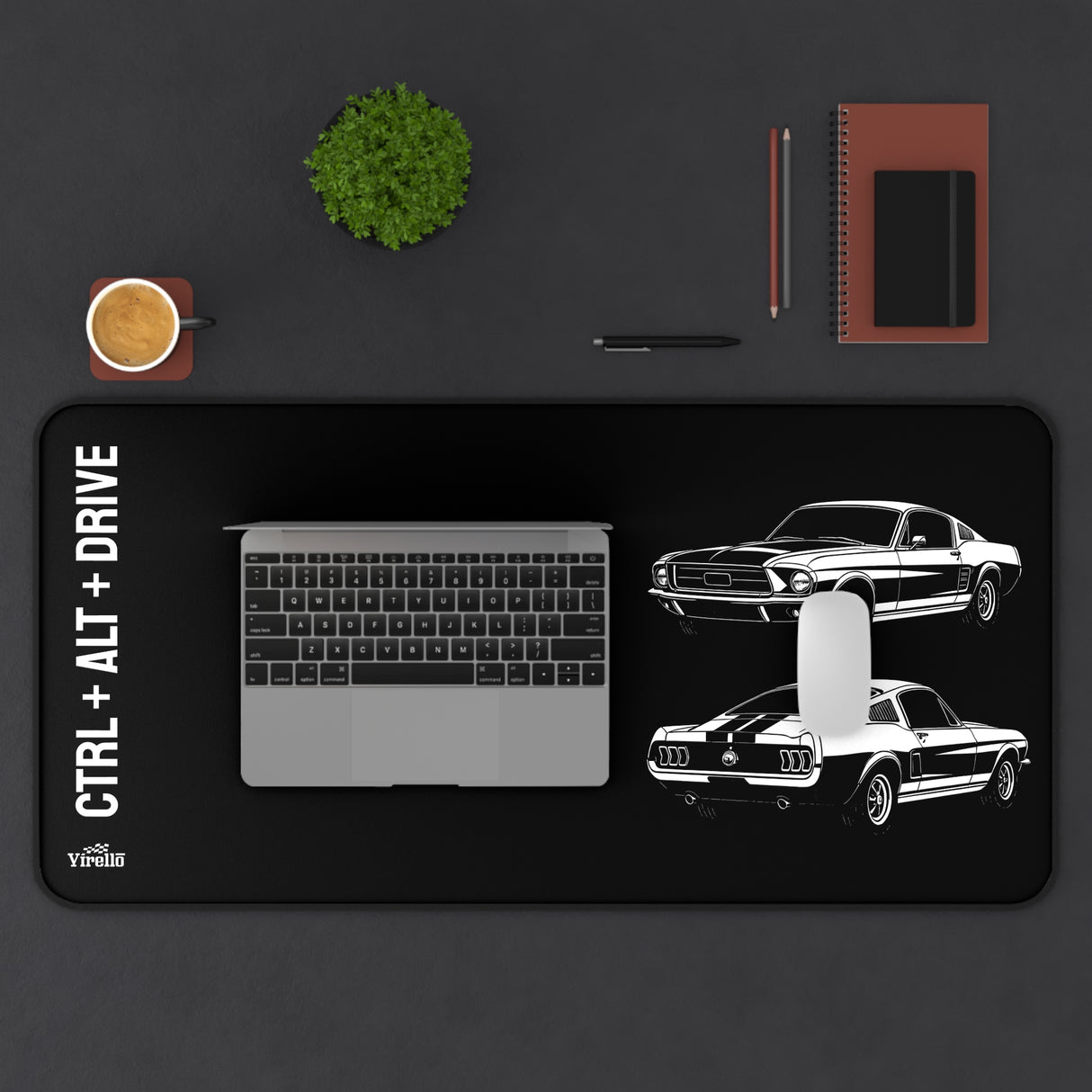 1967–1968 Ford Mustang Fastback Desk Mat