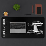 1967–1968 Ford Mustang Fastback Desk Mat
