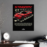 2014–2019 Chevrolet Corvette (C7) Poster