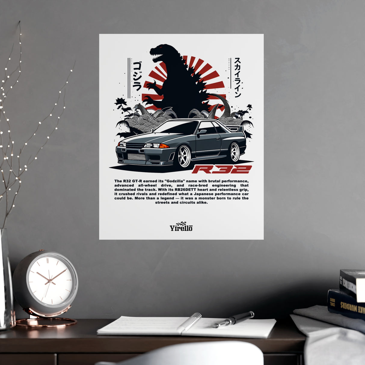 1989-1994 Nissan Skyline GT-R (R32) Poster
