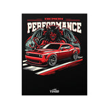 2015+ Dodge Challenger Hellcat Poster