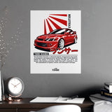 1998–2000 Mitsubishi Evolution VI Poster