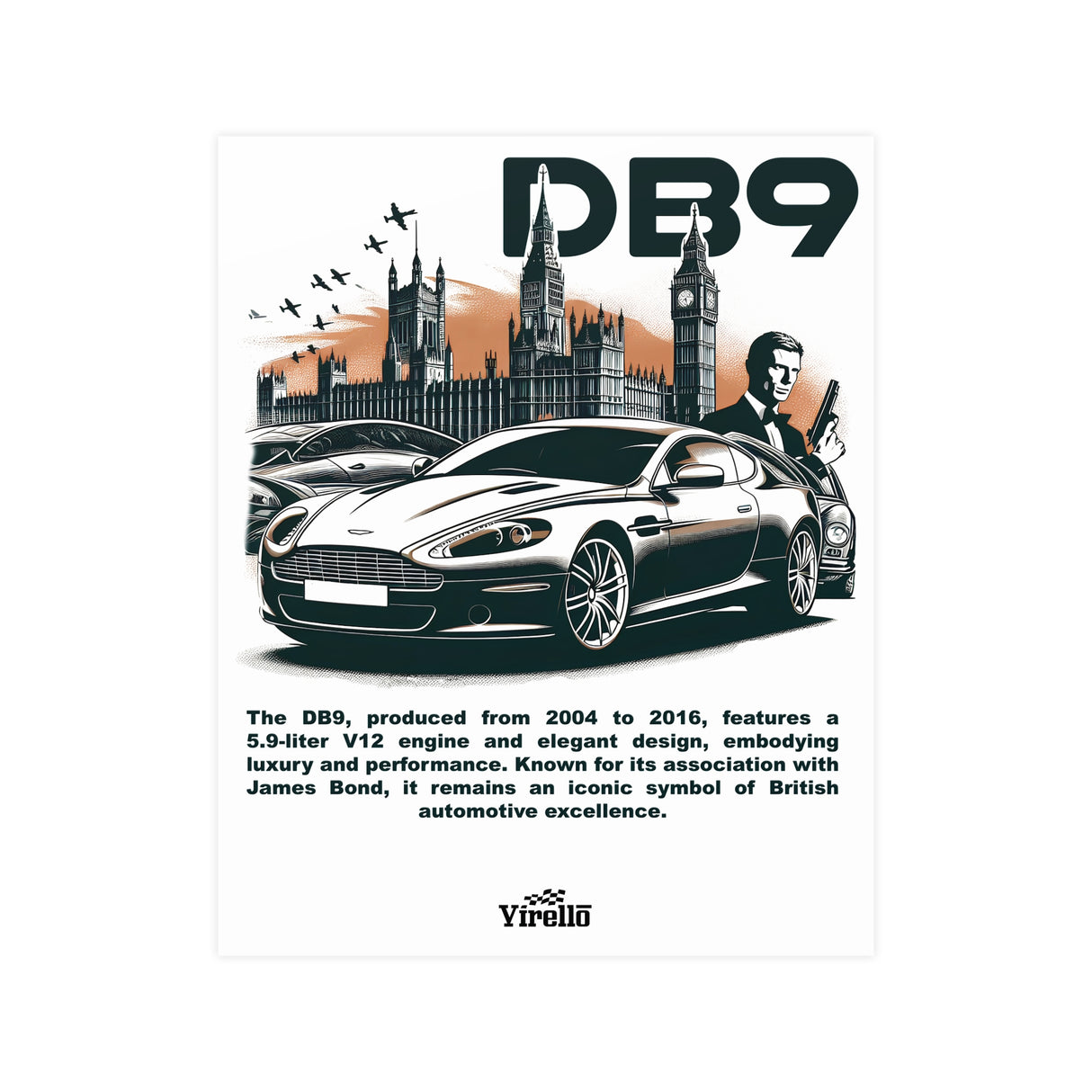 2004–2016 Aston Martin DB9 Poster