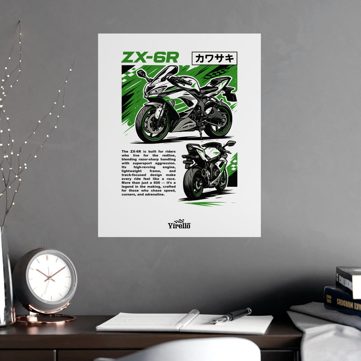 Kawasaki ZX-6R Poster