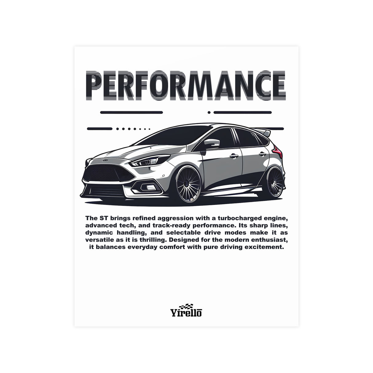 2019–2022 Ford Focus ST (MK4) Poster