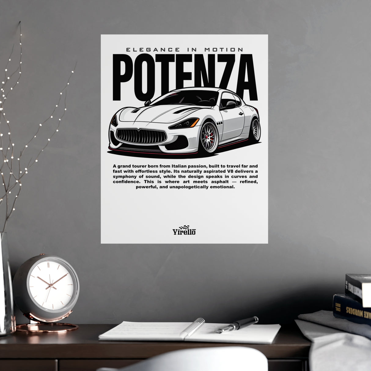 2008–2019 Maserati GranTurismo Poster