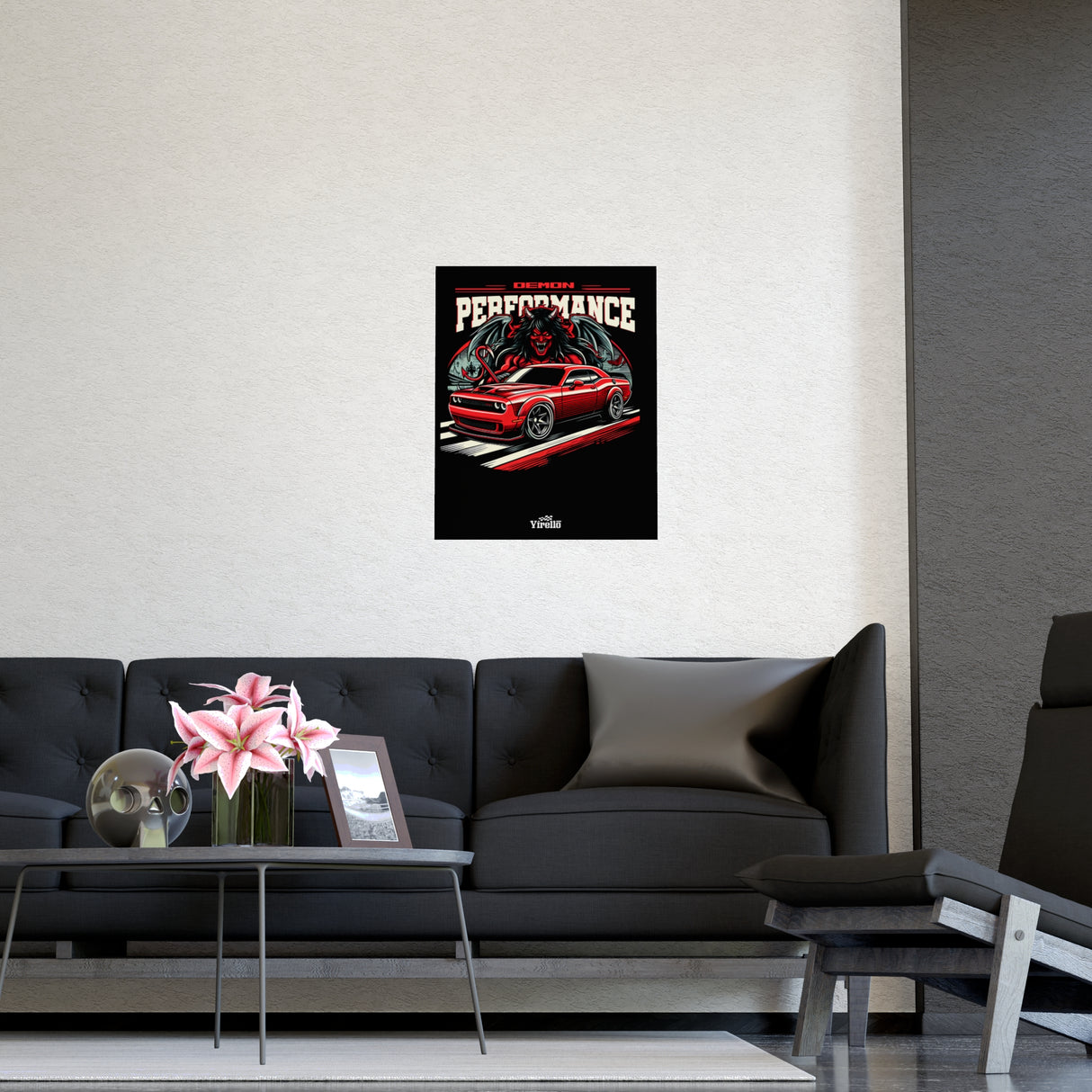 2015+ Dodge Challenger Hellcat Poster