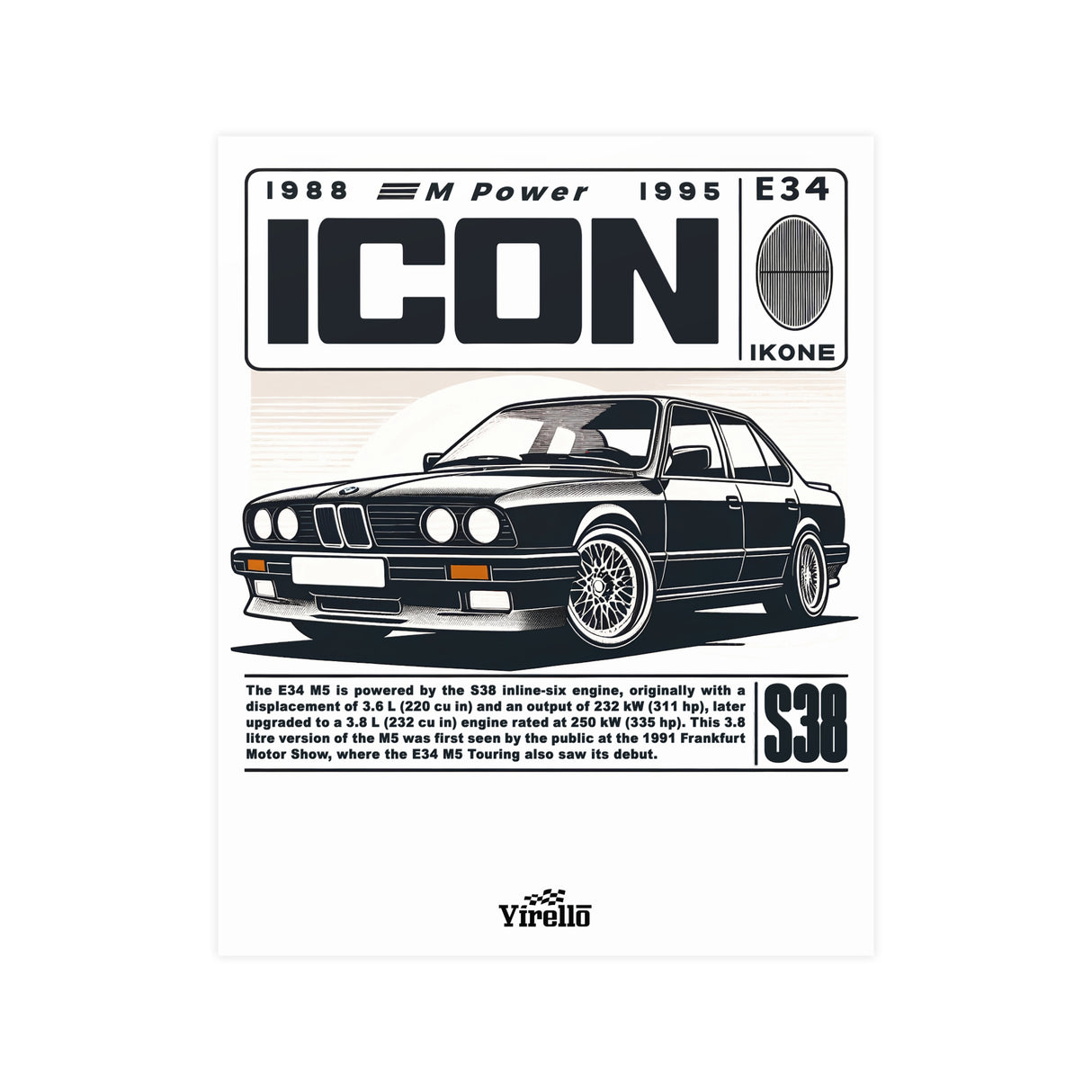 BMW M5 (E34) Poster