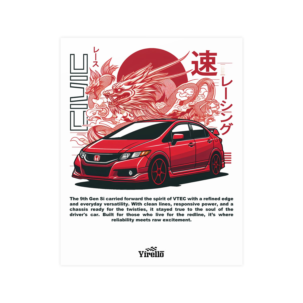 2012–2015 Honda Civic Si Poster