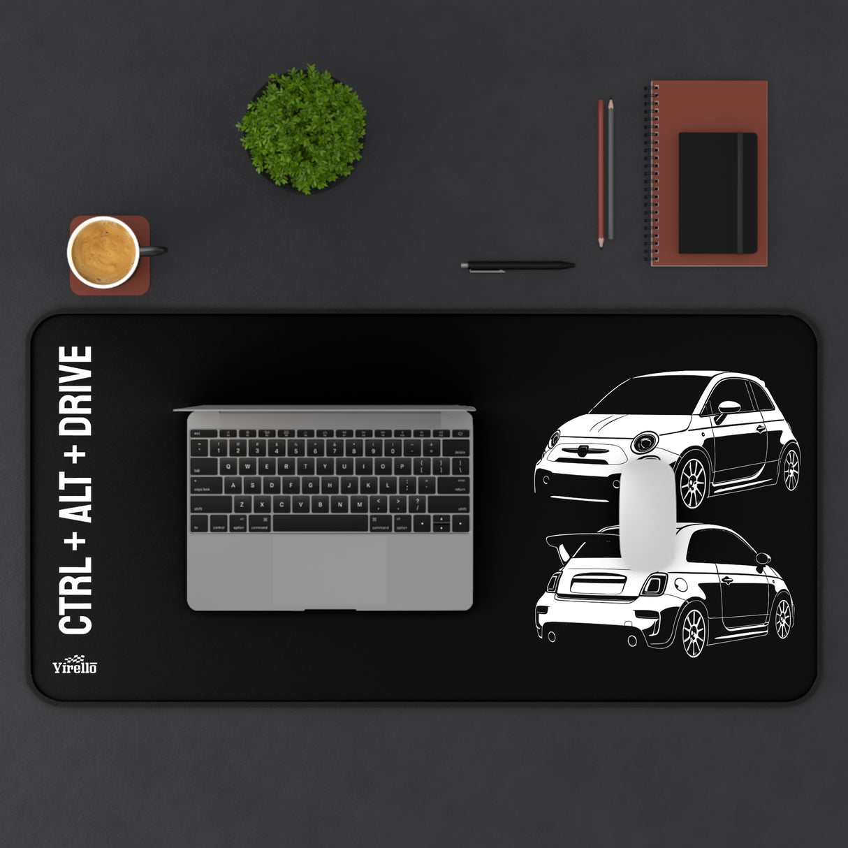2008–2019 Fiat 500 Abarth Desk Mat