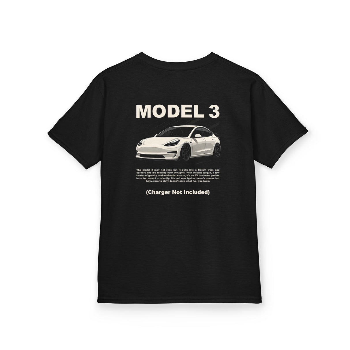 2017+ Tesla Model 3 Kids T-Shirt