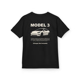 2017+ Tesla Model 3 Kids T-Shirt