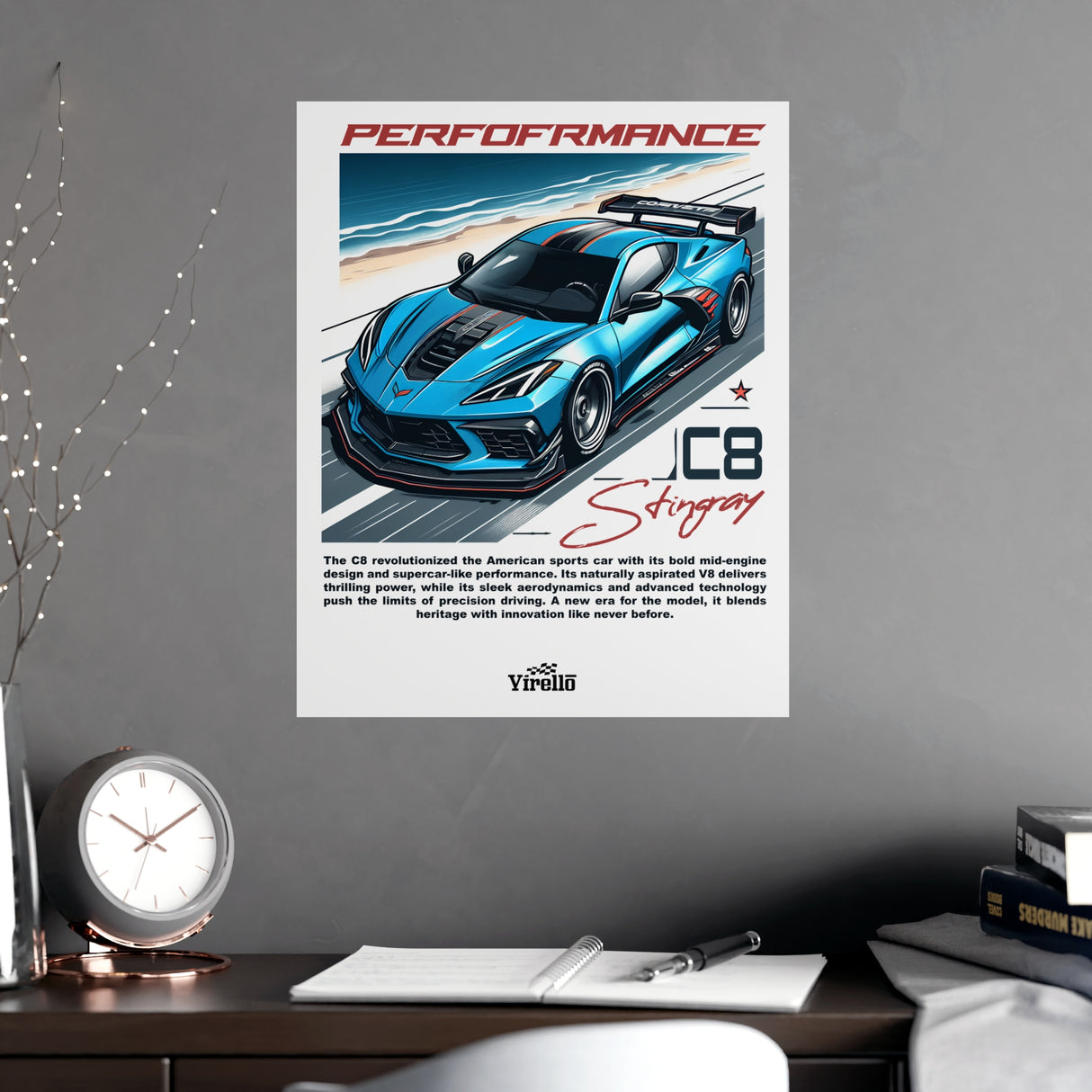 2020+ Chevrolet Corvette (C8) Poster