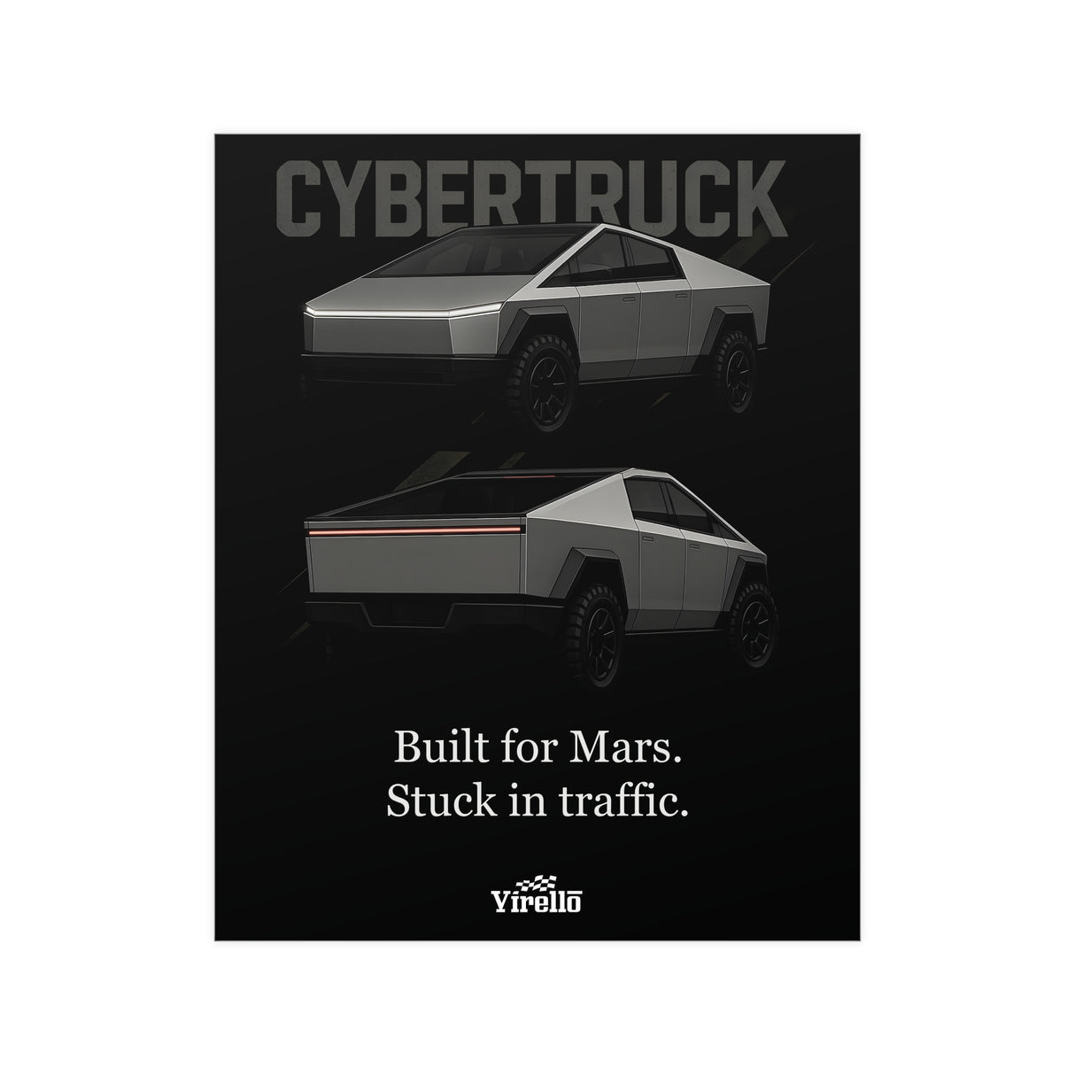 2024+ Tesla Cybertruck Poster
