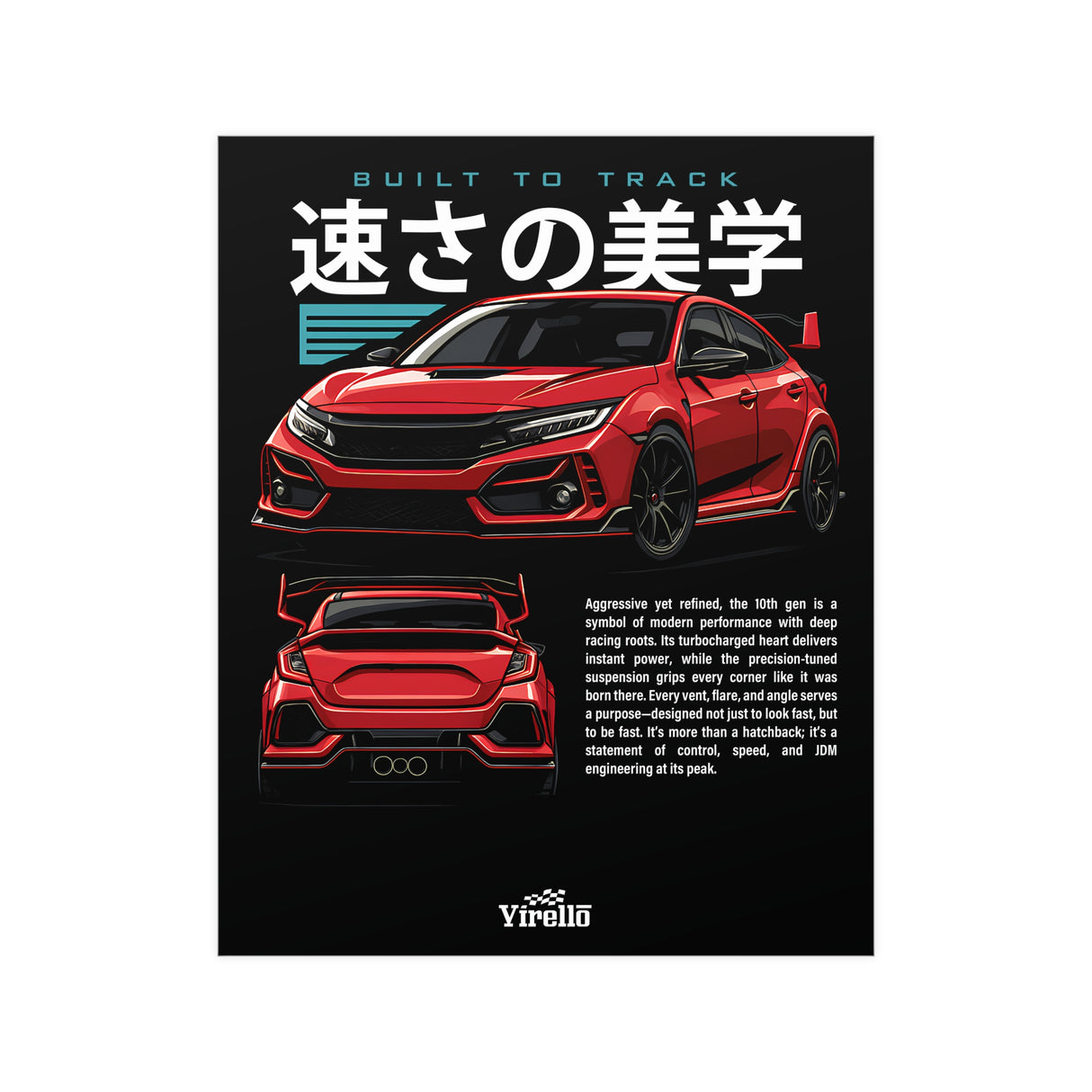 2016–2021 Honda Civic Type R Poster