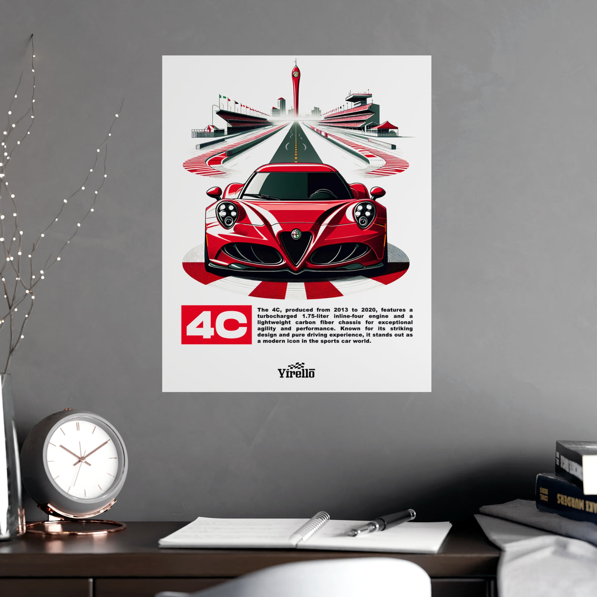 2014–2020 Alfa Romeo 4C Poster