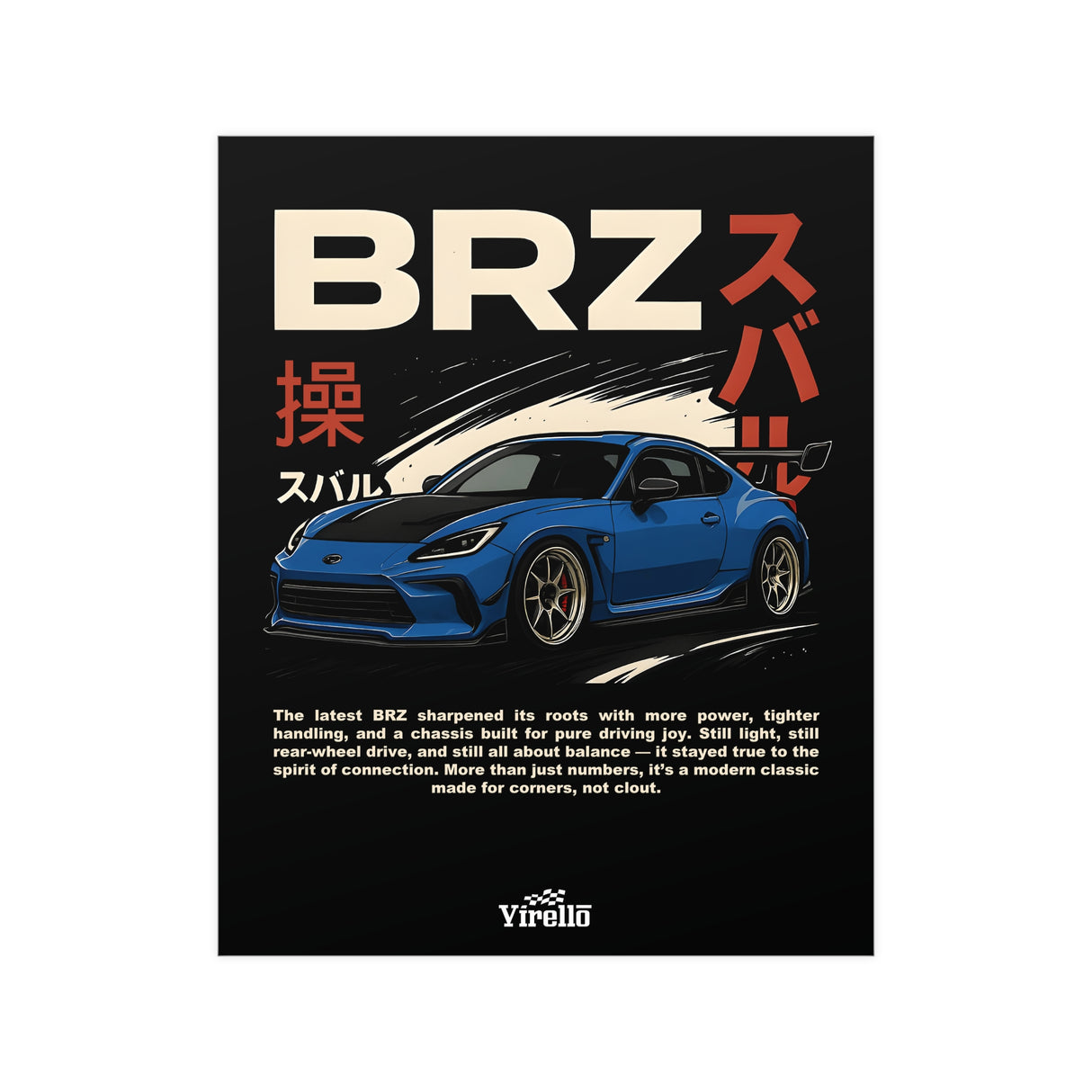 2022+ Subaru BRZ Poster