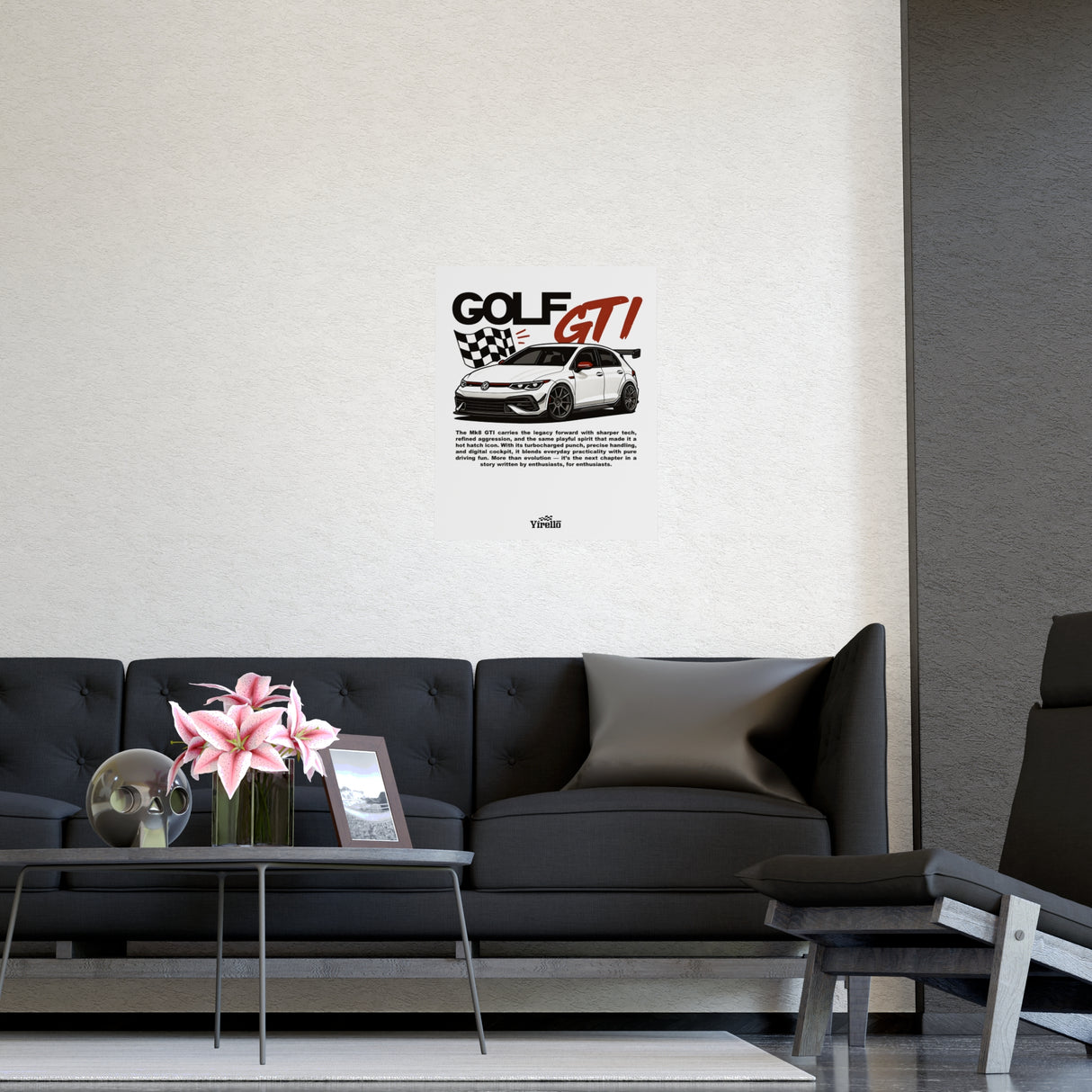 2020+ Volkswagen Golf GTI Mk8 Poster