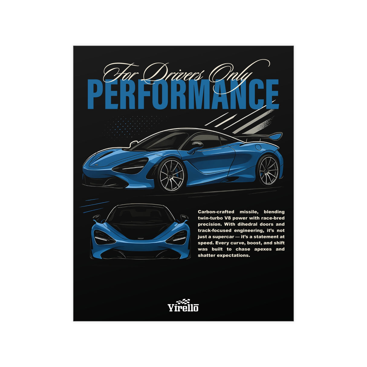 2017–2024 McLaren 720S Poster