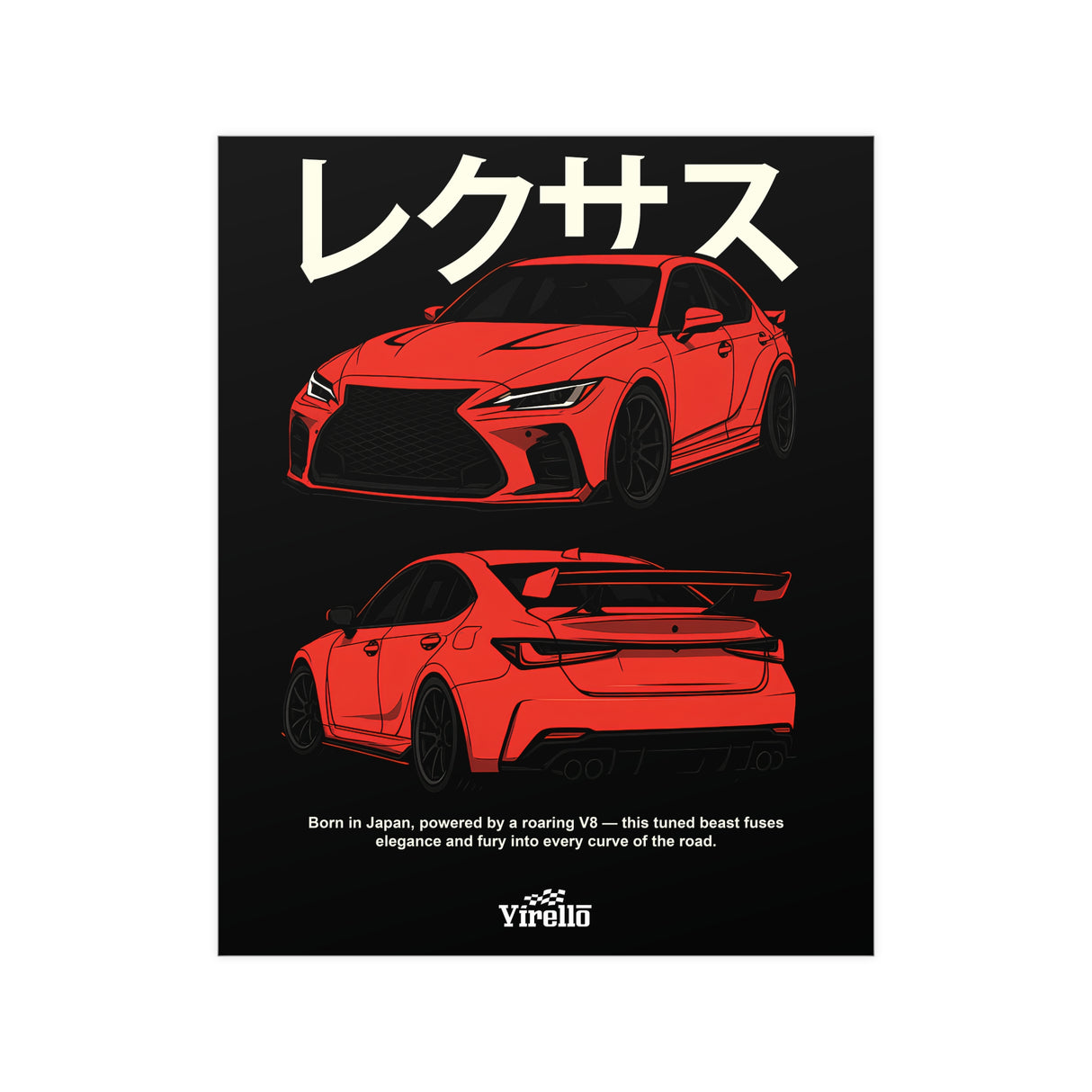 2021+ Lexus IS500 Poster