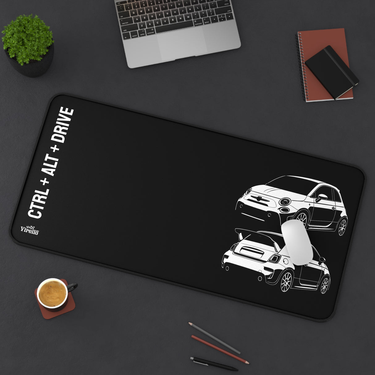 2008–2019 Fiat 500 Abarth Desk Mat