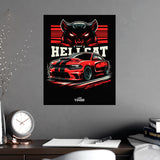 2015+ Dodge Charger Hellcat Poster