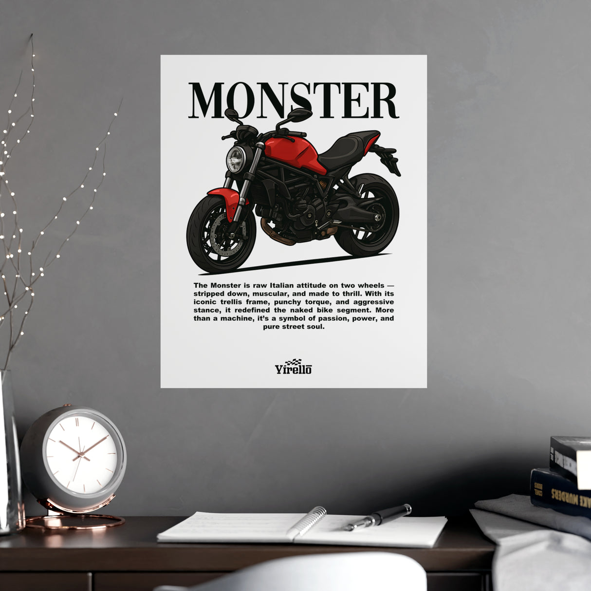 Ducati Monster Poster