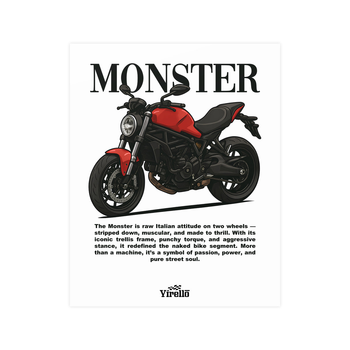 Ducati Monster Poster