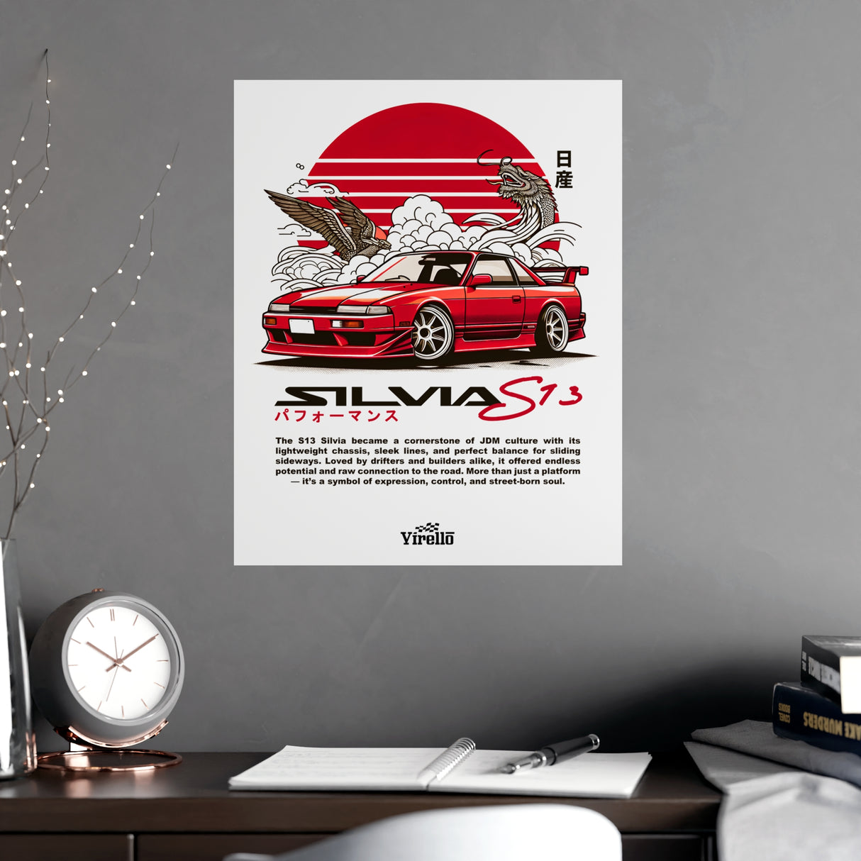 1989-1994 Nissan Silvia S13 Poster