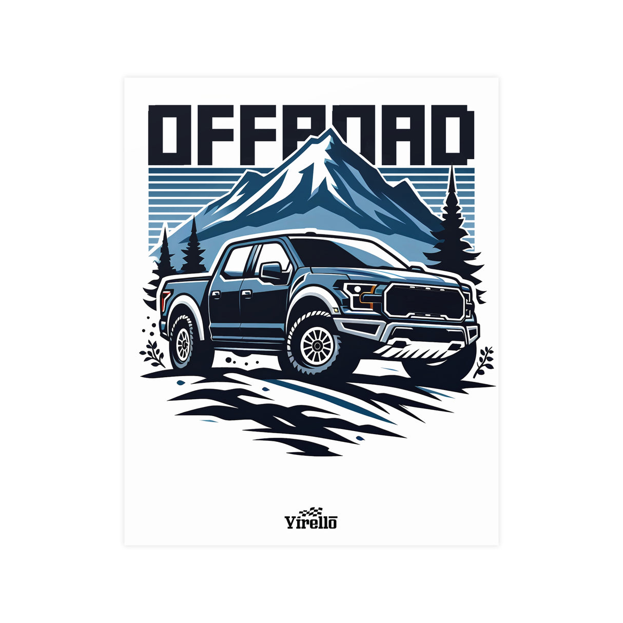 2021+ Ford F-150 Raptor Poster