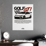 2020+ Volkswagen Golf GTI Mk8 Poster