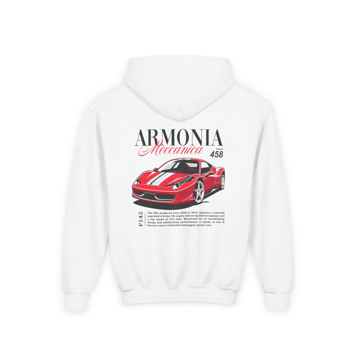 2009–2015 Ferrari 458 Italia Kids Hoodie
