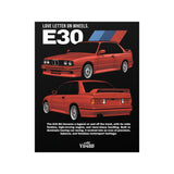 BMW M3 (E30) Poster