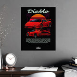 1990–2001 Lamborghini Diablo Poster