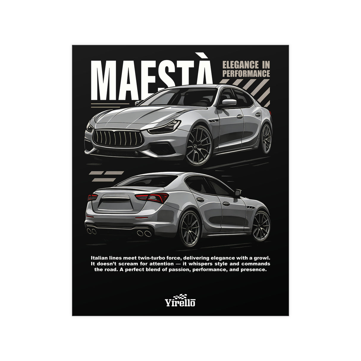 2013–2024 Maserati Ghibli Poster