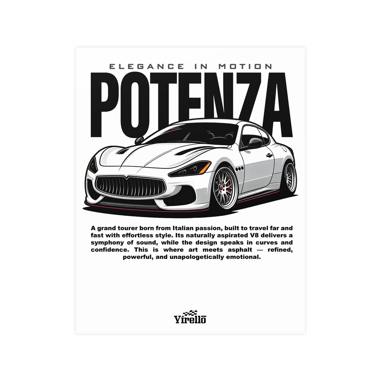 2008–2019 Maserati GranTurismo Poster