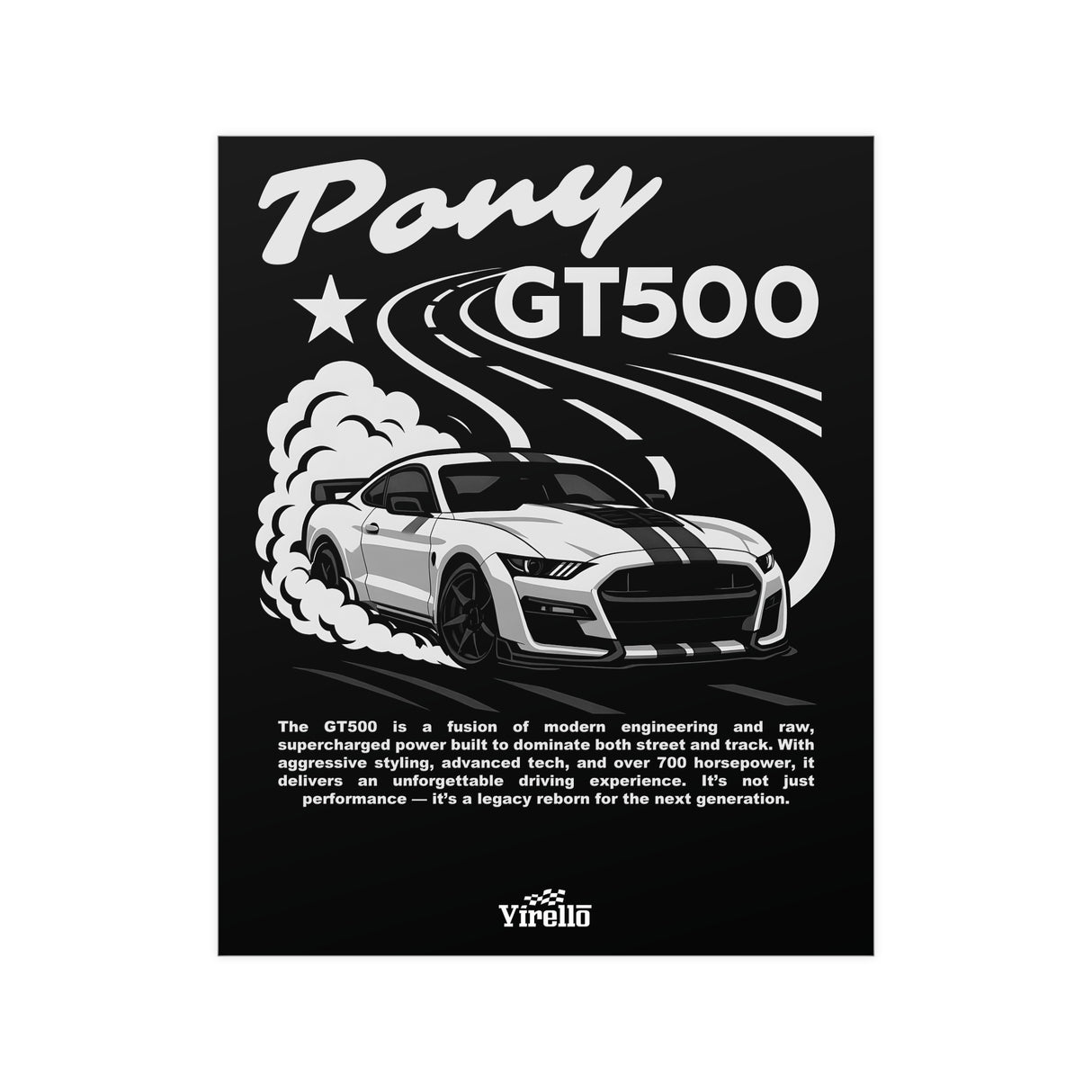 2015–2023 Ford Mustang (S550) Poster