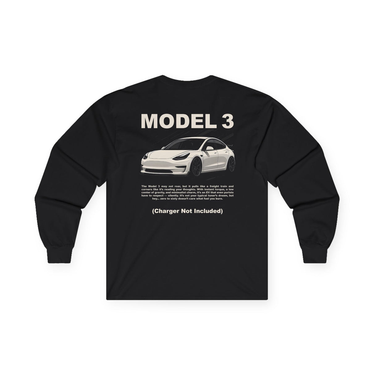 2017+ Tesla Model 3 Long Sleeve Shirt