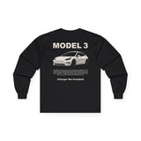 2017+ Tesla Model 3 Long Sleeve Shirt