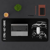 2018+ Jeep Wrangler Desk Mat